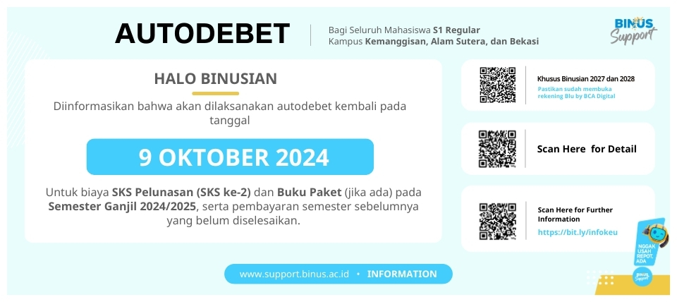 Pengumuman Autodebet 16 Oktober 2024